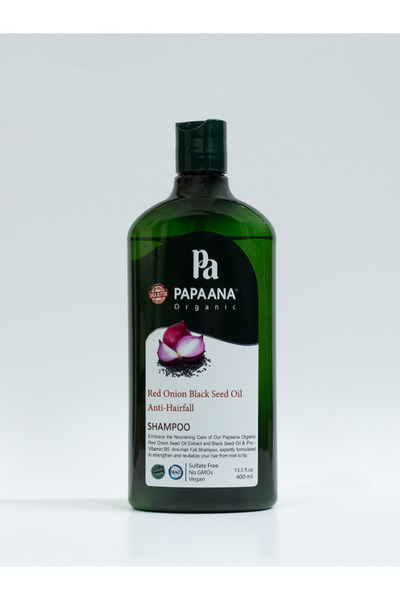 Papaana Organic Papaana Organics Red Onion & Black Seed Oil Anti-Hairfall Shampoo (400ml)