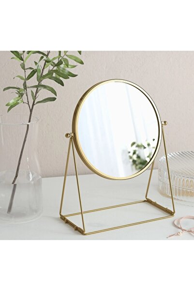 IKEA QUİCK Çift Taraflı Dönebilen Makyaj Aynası Çap 17 cm Büyüteçli Masa Üstü...