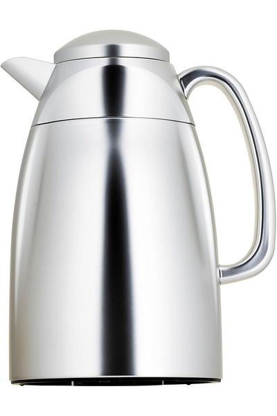 ALSAIF Yara Coffee and Tea Vacuum Flask, leak-proof and keeps drinks hot, 1.3 Liter, Matte silver