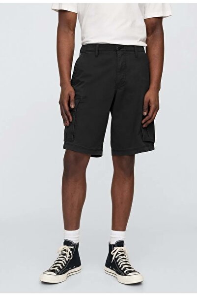 GAP 11" Essential Kargo Şort 703768 Erkek Şort SİYAH