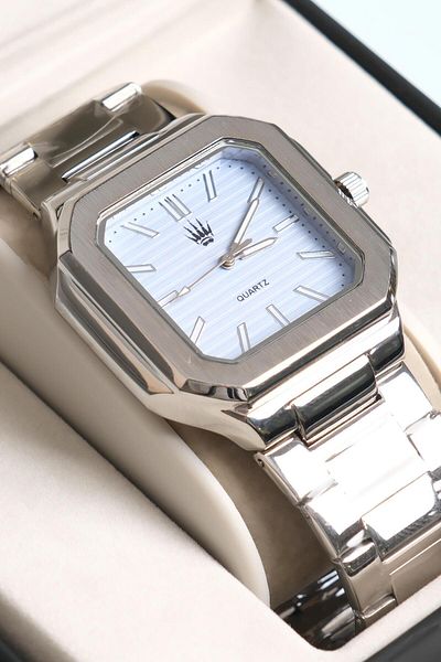 WATCHOFROYAL Kratos Silver Turquoise Steel Wrist Watch