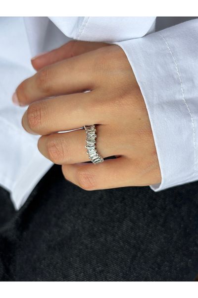 Ressia Half Round Adjustable Baguette Ring