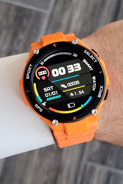 Daniel Klein Turuncu Renk Değiştirilebilir Silikon Kordonlu Erkek Kol Saati