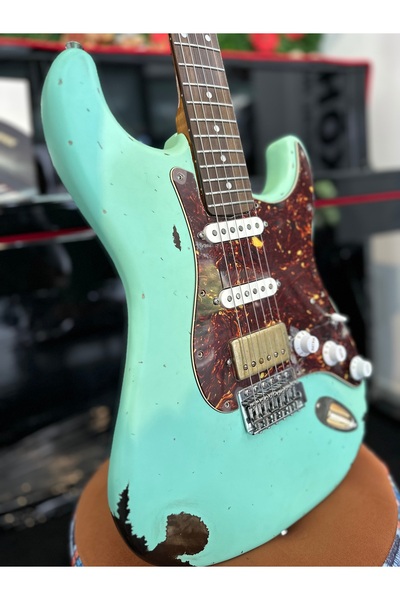 Özel Yapım Eb Guitars Elektro Gitar Relic (eskitme ) Korumalı hard Case Hediyeli