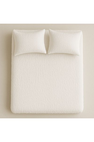 sutra 100% Cotton Muslin Fabric Double Fitted Sheet Set