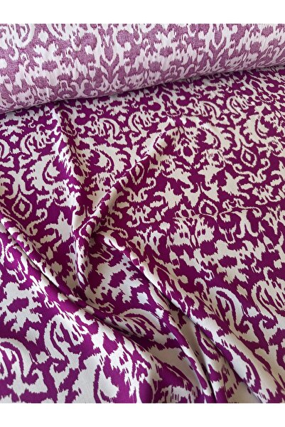 Hira Tor Tekstil Desenli Viskon Kumaş Çift En %100 Pamuk