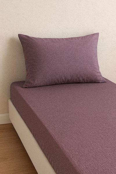 Home Single |   Fitted Sheet |   Cotton Ranforce Fabric 1 Piece Zippered Pillow Case (50X70 cm)