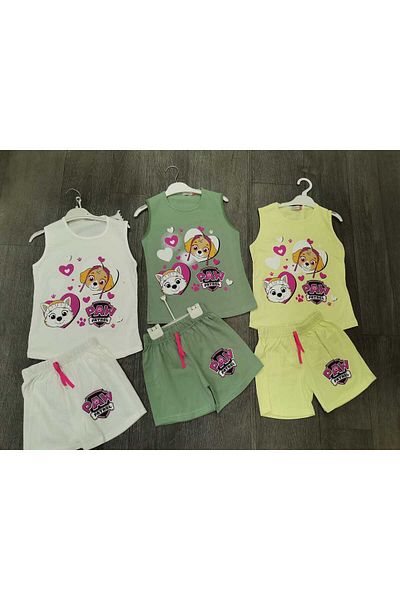 Neefy 2025 Summer New Season 3 Set 6 Pieces Printed First Quality Combed Athlete Set