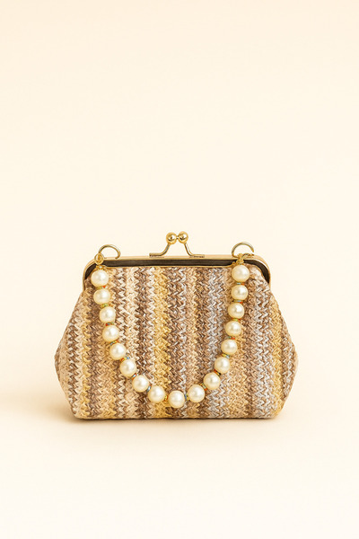 EBROU Soley інчі Sap Детальна плетена ручна та плечова сумка