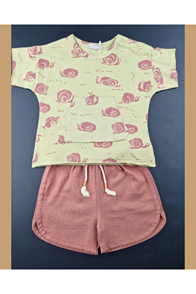 Cassiope Patterned Baby T-Shirt & Shorts Set