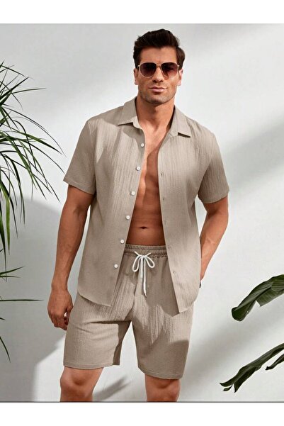 ALİ.COM Set de 2 piese: Cămașă și pantaloni scurți, model Kombin Buruk, de va...