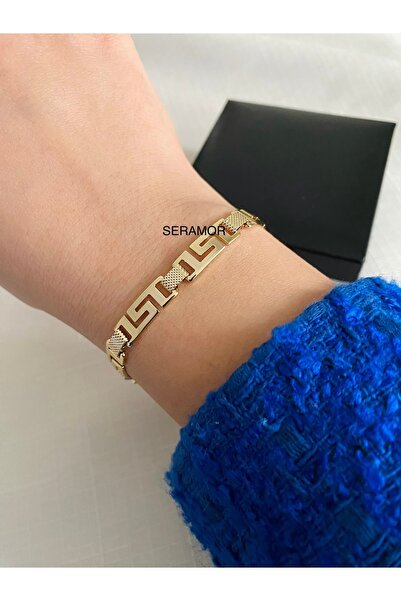 XUPING JEWELRY 14 k altın renginde labirent desenli vip bileklik