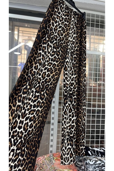 Koş Koş Leopar Desenli Pantolon