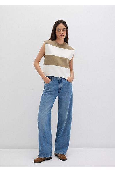 Mavi Block Striped Sleeveless Sweater Regular Fit / Regular Cut 1710695-90640