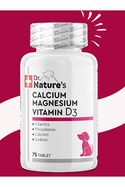 Dr. Nature's Drnatures Dog Calcıum Magnezyum Köpek Kalsiyum Eklem Destekleyici Besin Takviyesi( 75 Tablet)