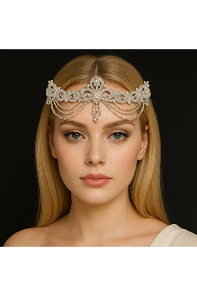 Kaftan Collection Kaftan Bindalli și accesoriu pentru păr - Design Alınlık