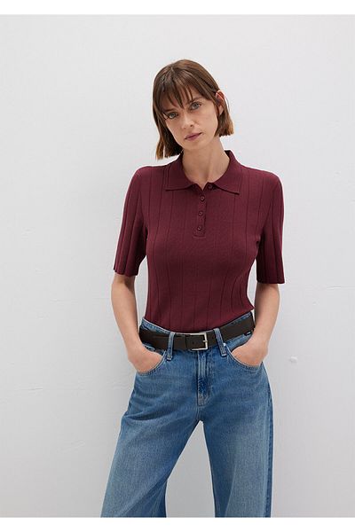 Mavi Burgundy Knitwear Polo 1710682-70415
