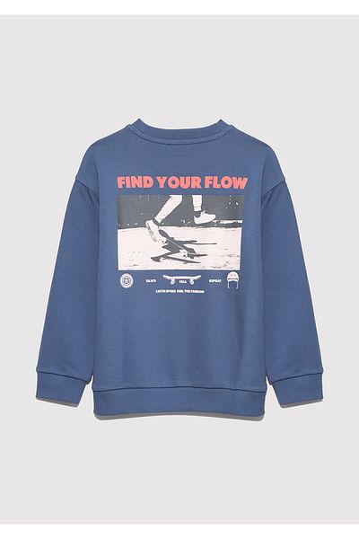 Mavi Printed Navy Blue Sweatshirt 6S10128-86702