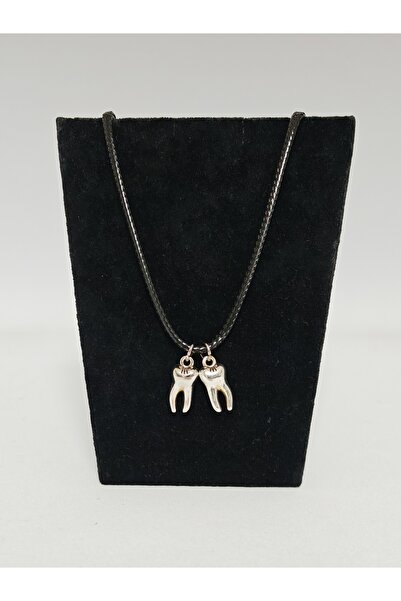 arminow HALLOWEEN - CADILAR BAYRAMI - İPLİ İKİ DİŞ KOLYE