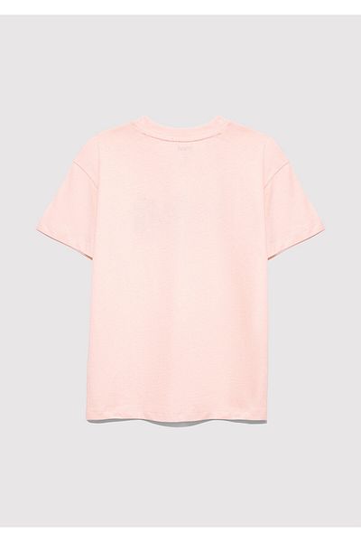 Mavi Paw Printed Pink T-Shirt Loose Fit / Loose Relaxed Fit 7610361-90974