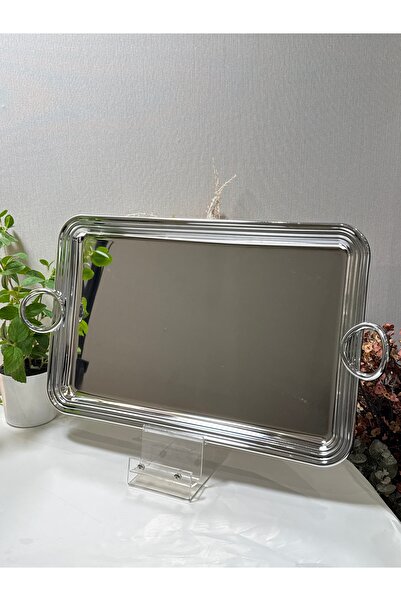 aljahwari طفرية تقديم مفرد يد دائري فضي كبير