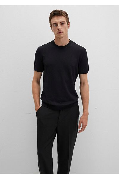 Mavi Short Sleeve Black Knitwear Fitted / Body Fitting Cut 0710250-900