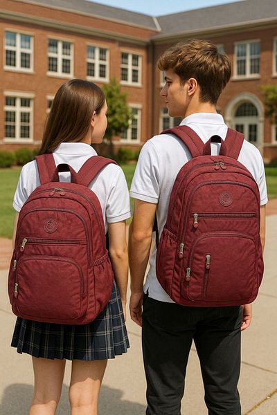 citycenterfashion Rucsac de școală unisex - țesătură rezistentă la apă, mărime mare, pentru liceu cty-lbn-301