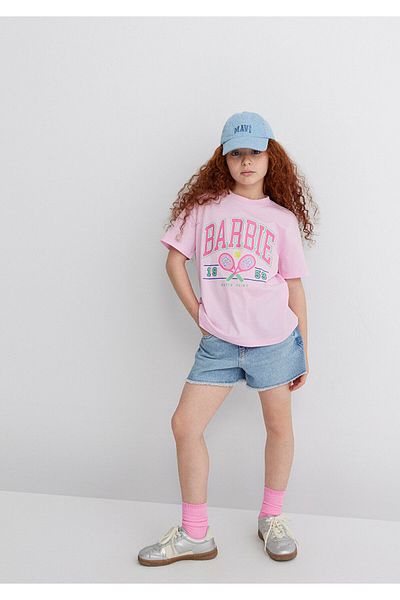 Mavi Barbie Printed Pink T-Shirt Loose Fit / Loose Fit 7610312-86959