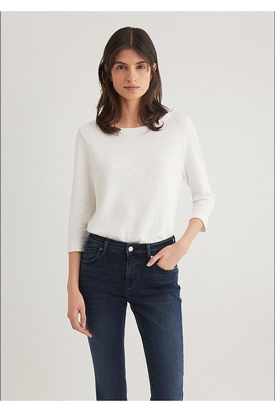 Mavi Ecru Basic T-Shirt Regular Fit 1613307 -70057