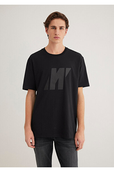 Mavi Μαύρο μπλουζάκι με λογότυπο Pro Loose Fit / Loose Relaxed Fit 0612431 -71379