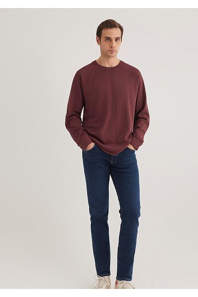 Mavi Long Sleeve Claret Red T-Shirt Regular Fit 0612510-70396