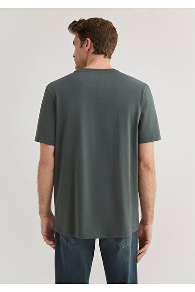 Mavi Μαύρο εμπριμέ πράσινο μπλουζάκι κανονική εφαρμογή / κανονική εφαρμογή 0612528 -71598