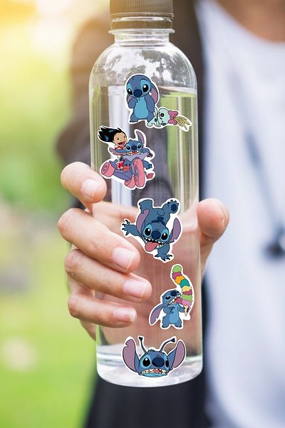Grafikup 50 Pieces Cute Cartoon Sticker Set - Pen Laptop Notebook Water Bottle Label