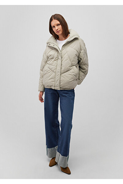 Mavi Stand Collar Beige Puffer Jacket 1110438 -87536