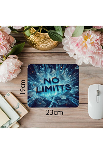 Wisdom Rain لوحة ماوس متوهجة بالنيون مع موضوع التعرف على الحدود - لوحة ماوس مطبوعة مستطيلة مستوردة مقاس 19 × 23 سم 2 مم