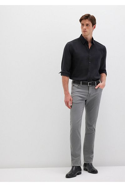 Mavi Pantaloni din Gabardine Marcus Gri 0035182453
