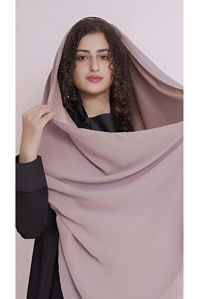 outline Silk-lined Salam scarf - Coffee