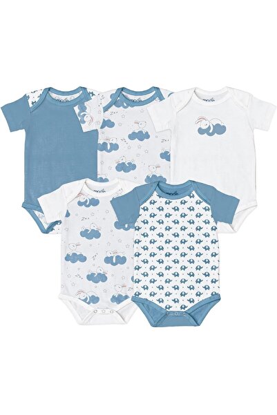 Moon مجموعة ملابس الأطفال العضوية من ذا مون براند، 5 قطع للأولاد