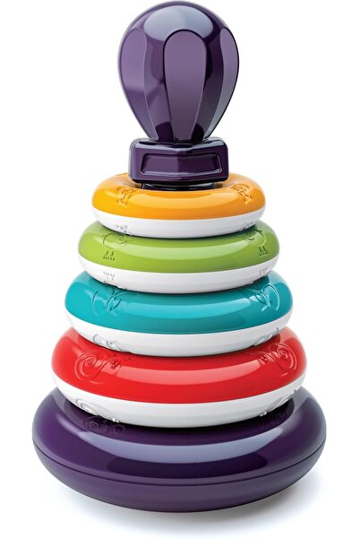 Moon Ring Tower - 7 Pc Educational Stacking Nesting Rings Tumbler Toy