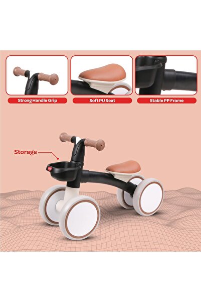 Moon Glide Baby Balance Bikes - Adjustable Seat Height - Limited Steering & Anti-slip Wheel