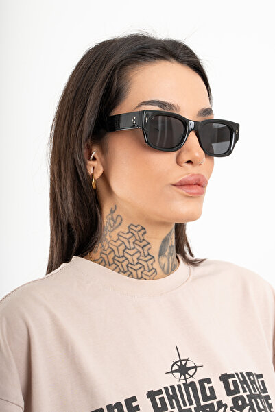 VAS.QUE Unisex Retro Style Square Sunglasses Uv400