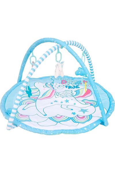 Moon Perky Baby Playmat and Activity Gym for Newborn Baby & Infant 5 Hanging ...
