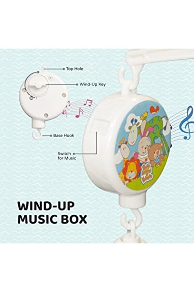 Moon Good Night Musical Mobile, Child Sleeping Aids, Crib Hanging Toys For Newborn Baby, B