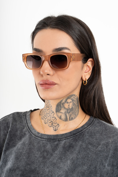 VAS.QUE Unisex Retro Style Square Sunglasses Uv400