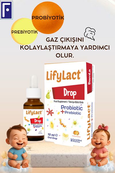 LifyLact Damla 10 Ml, Probiotic, Prebiotic, Gas Drop