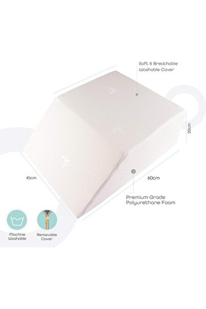 Moon Leg Elevation pillow -White