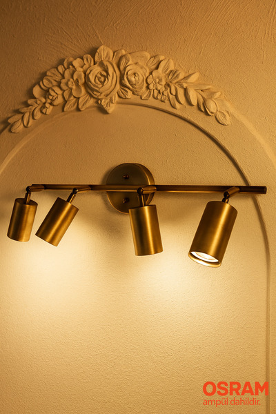 Tel Lighting 4'lü Spot GU10 Ampül Dahil Eslitme Aplik