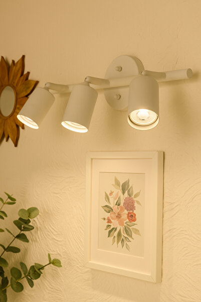 Tel Lighting 3 Spot Gu10 Bulb Included Eslitme Spot Sconce White