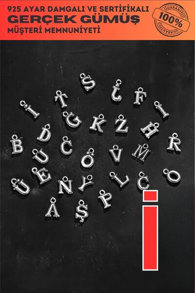 OSMANLI GÜMÜŞ 925 проба срібна літера - літера І Модель браслета, намиста та ...