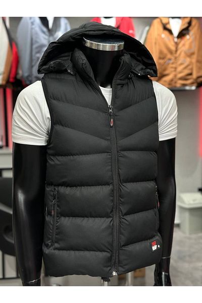 Fk class Crozvise Matte Fabric Puffer Vest Black